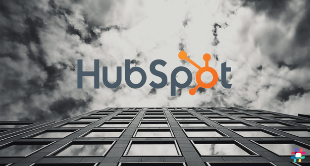 A skyscraper showing businesses using HubSpot software to execute the inbound marketing methodology.