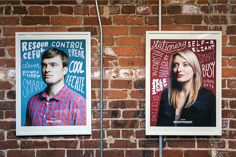 Two portraits representing buyer personas