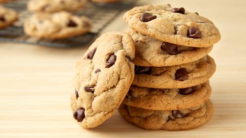 A stack of cookies