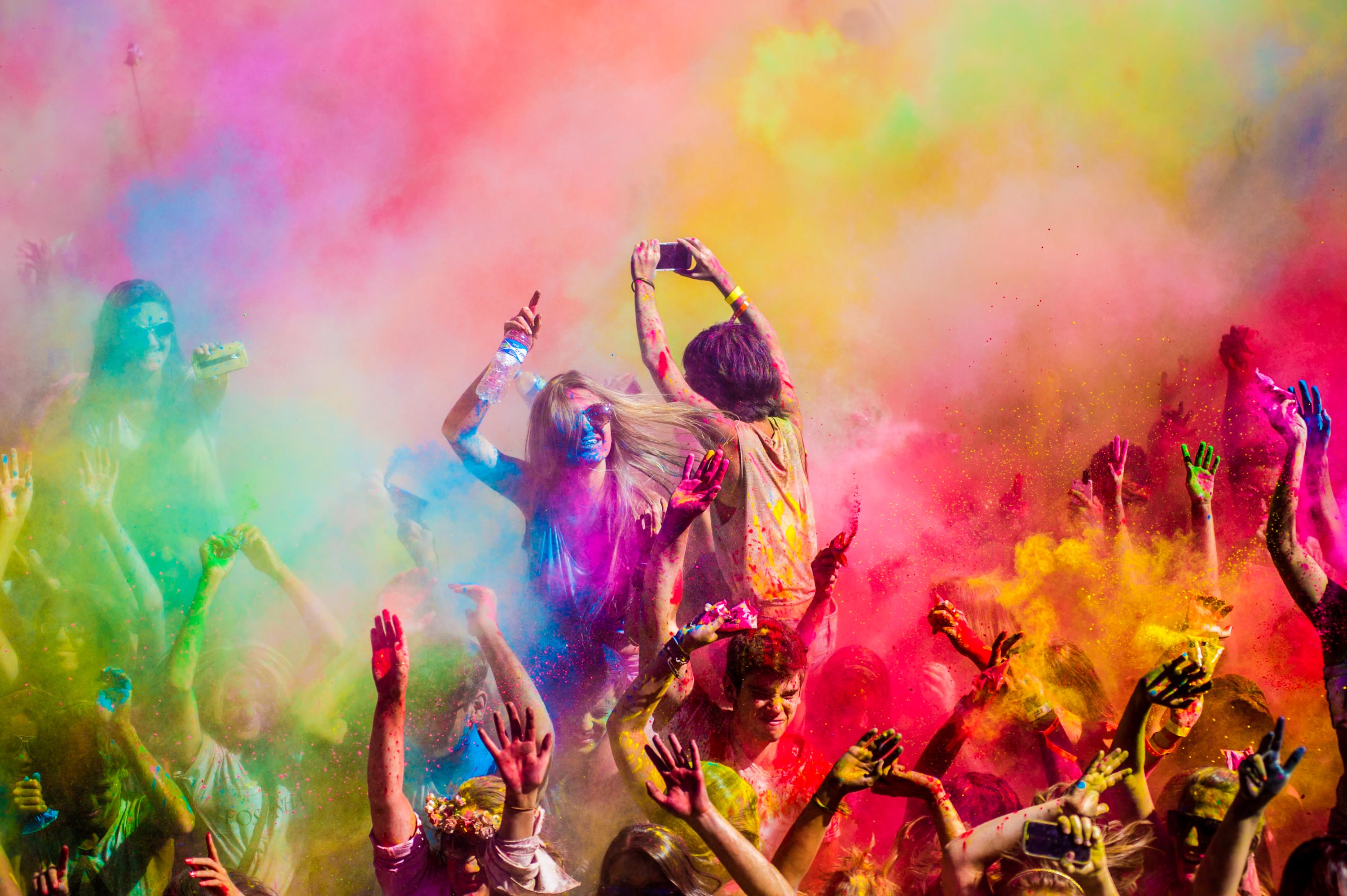 Holi festival illustrating the delight a customer experiences at the bottom of the sales funnel 