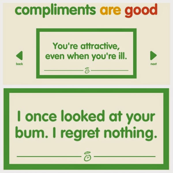 Innocent drinks compliments are good
